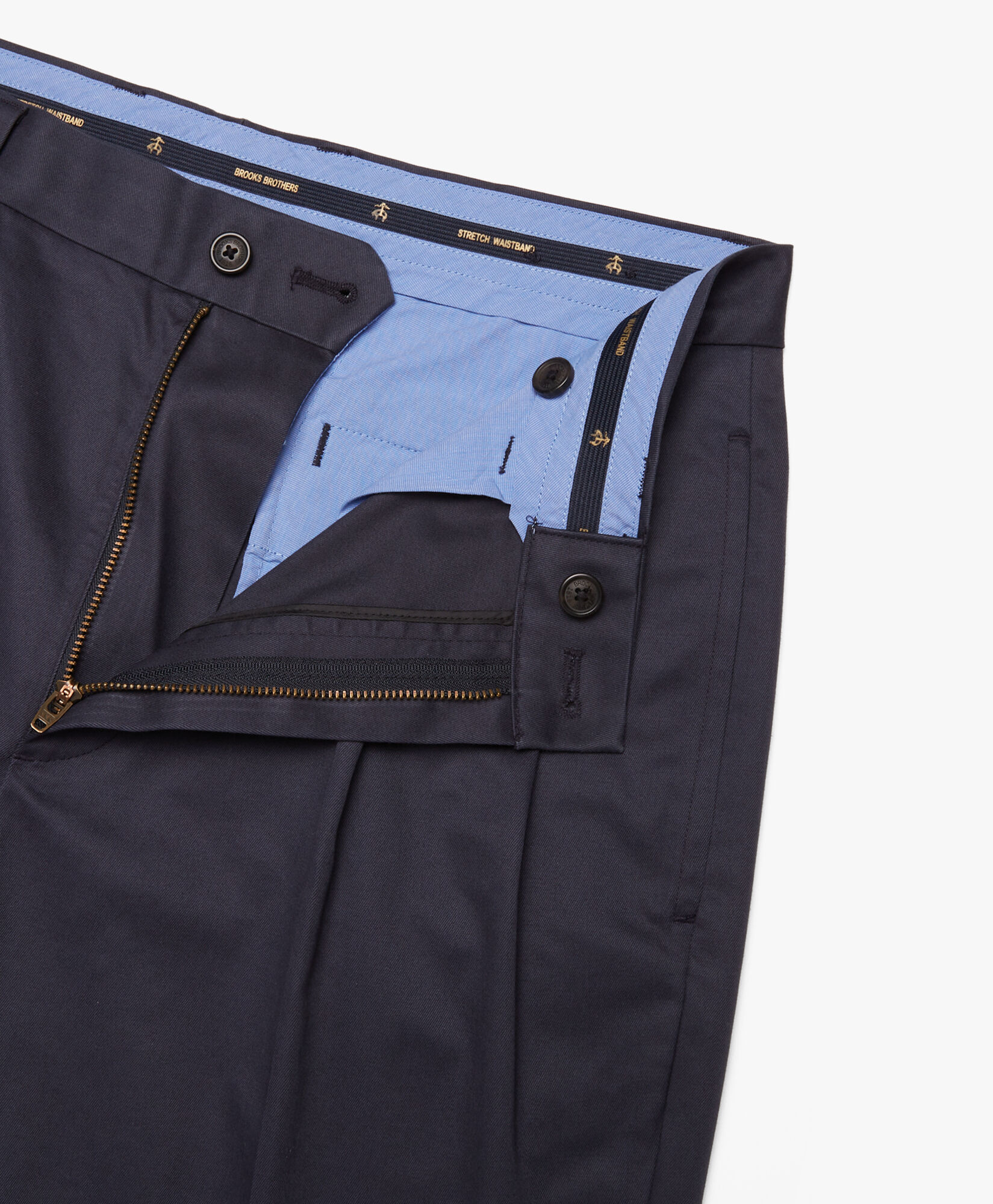 Brooks Brothers Stretch Short Pleat Front Navy 1000044588US100100140