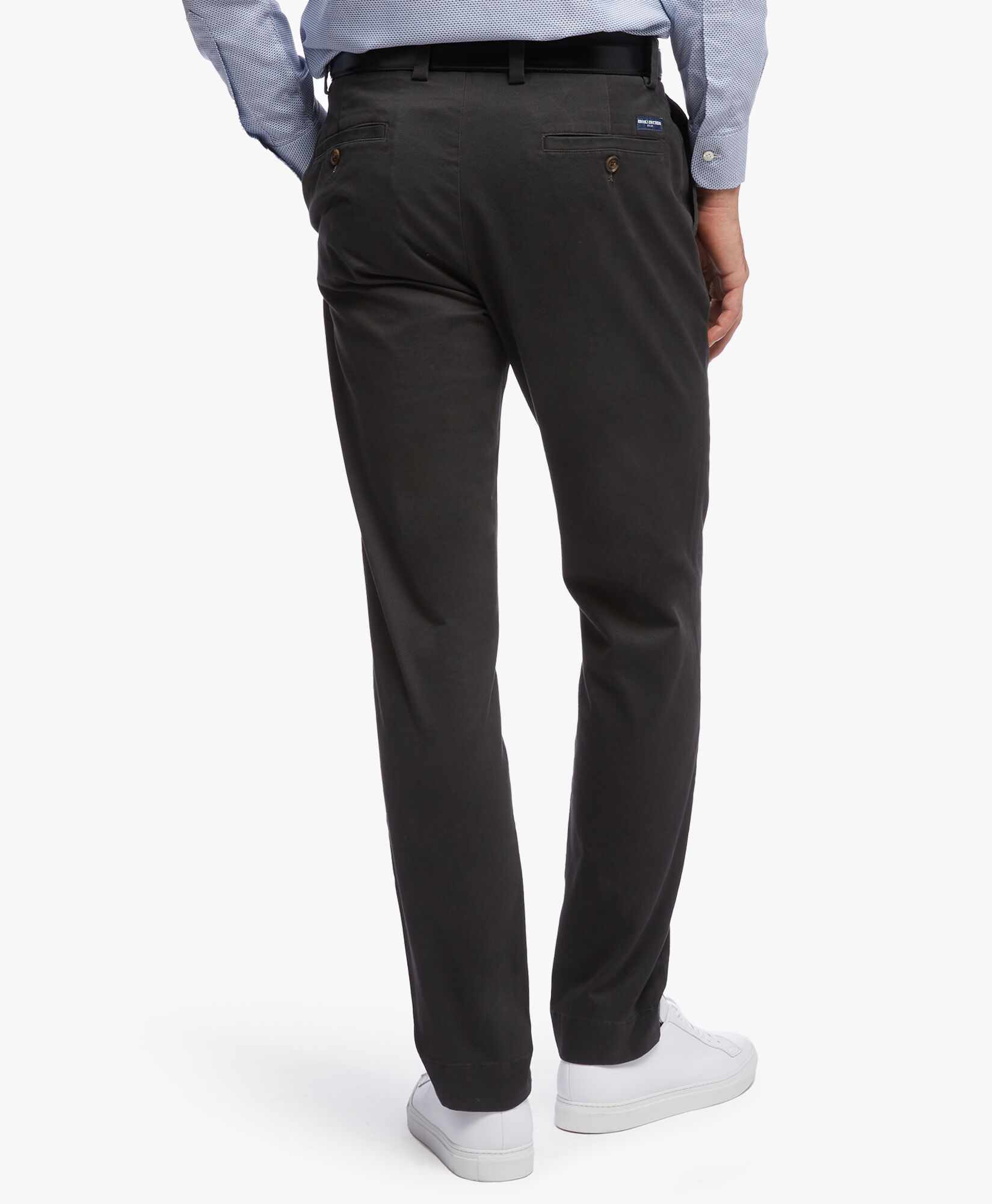 Brooks Brothers Soho Extra-slim Fit Twill Washed Chino Pants Dark Grey 1000090095US100186691