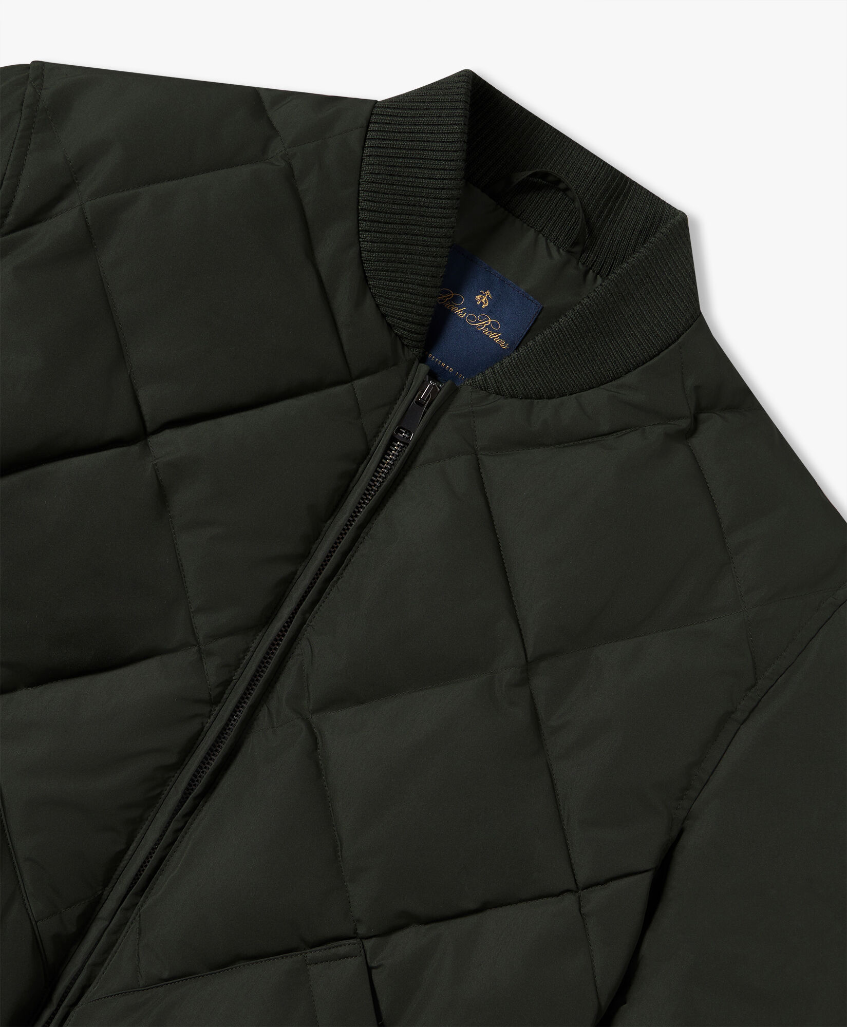 Khaki Green Bomber Jacket in Green for Men Brooks Brothers UK