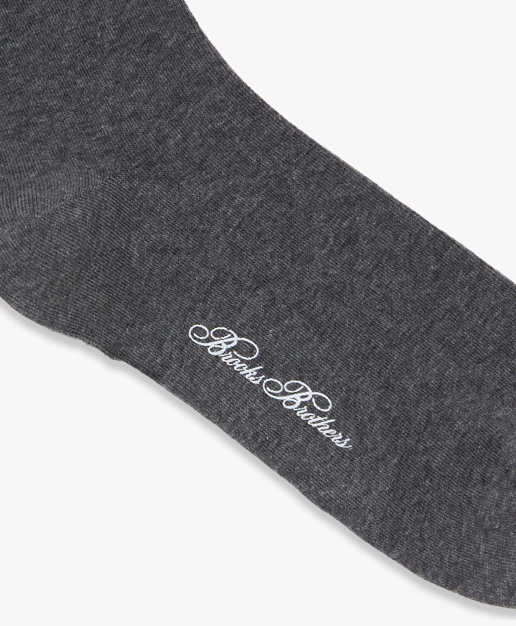 Brooks Brothers Mid-Calf Cotton Socks Grey MXAC90003KN10259001M