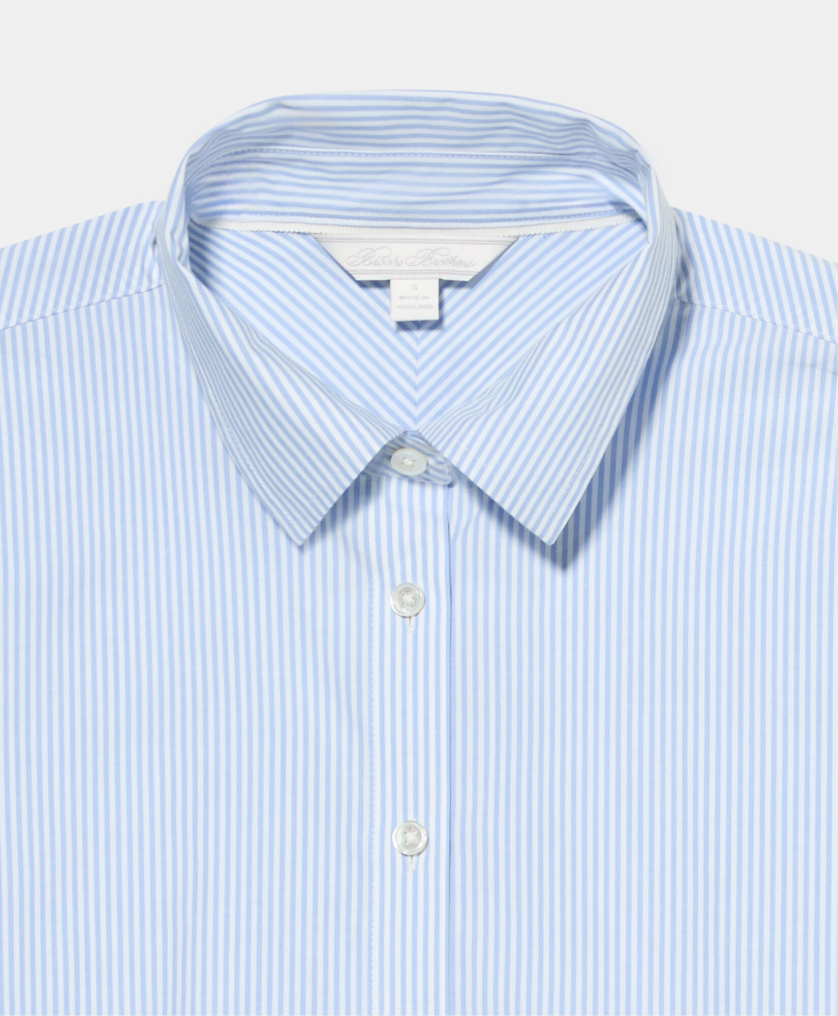 Brooks Brothers Oversized Cotton Poplin Blouse Blue 1000104811US100221489