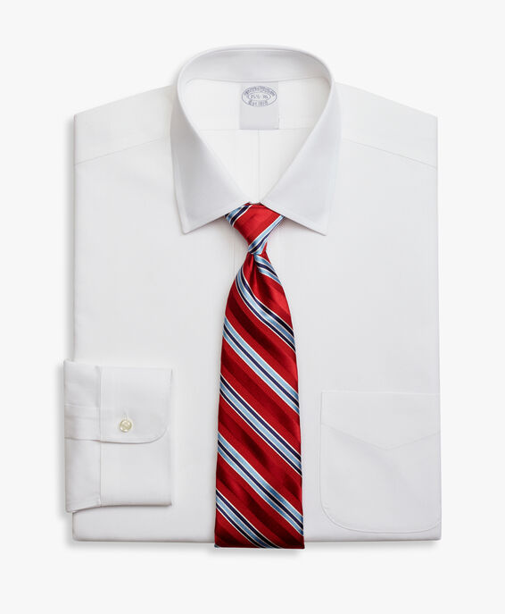 Brooks Brothers Weißes Regular-Fit Non-Iron Anzughemd aus Stretch-Baumwolle mit Ainsley-Kragen Weiß 1000095080US100199365