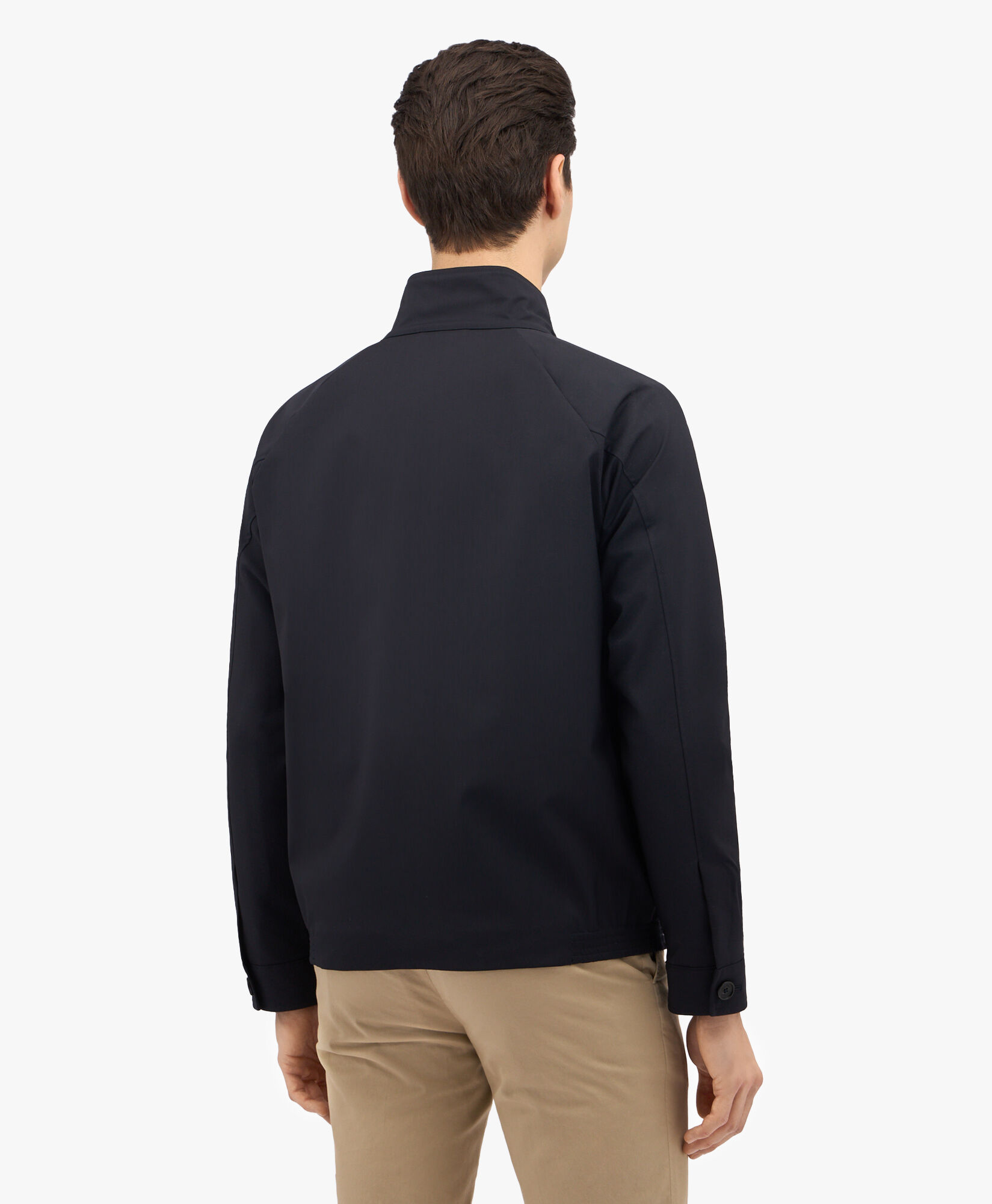 Navy Virgin Wool Harrington Jacket in Navy for Men Brooks Brothers UK