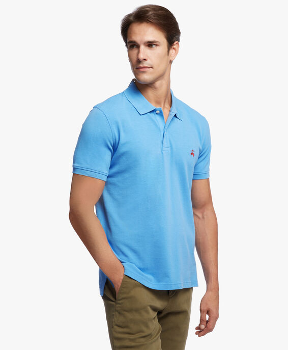 Brooks Brothers Extra-slim Fit Short Sleeves Supima Cotton Polo Shirt Intense Light Blue 1000063889US100144049