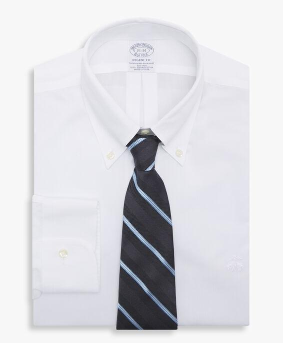 Brooks Brothers Weißes Regular-Fit Non-Iron Hemd aus Baumwolle mit Button-Down-Kragen Weiß 1000097055US100204280