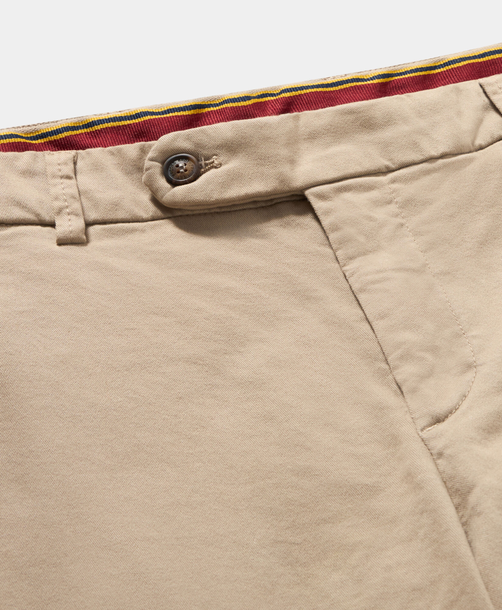 Brooks Brothers Regular Fit Microtwill Stretch Cotton Chino Stone CPCHI062COBSP002STNEP001