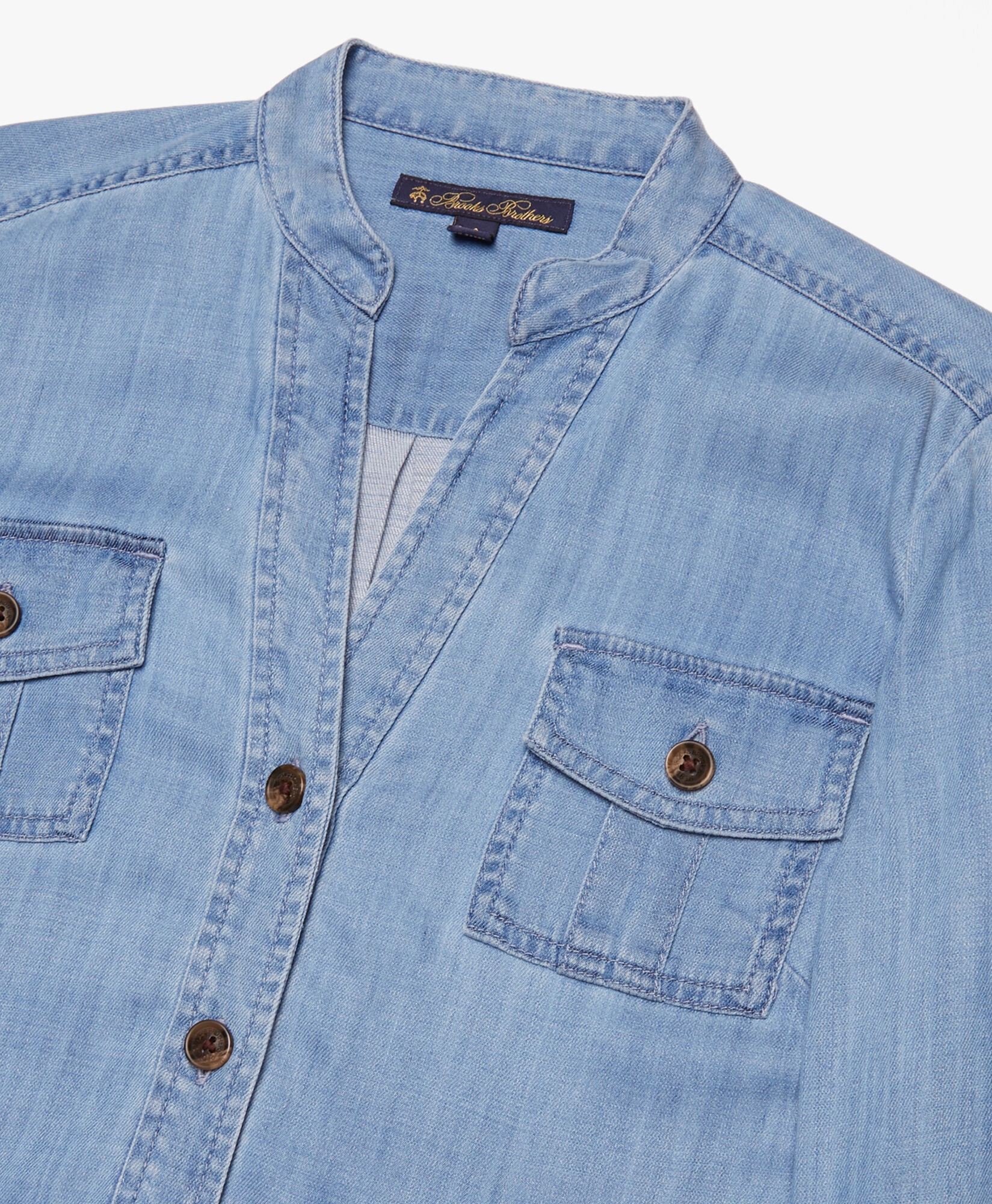 Denim Utility Dress in Blue for Women Brooks Brothers UK