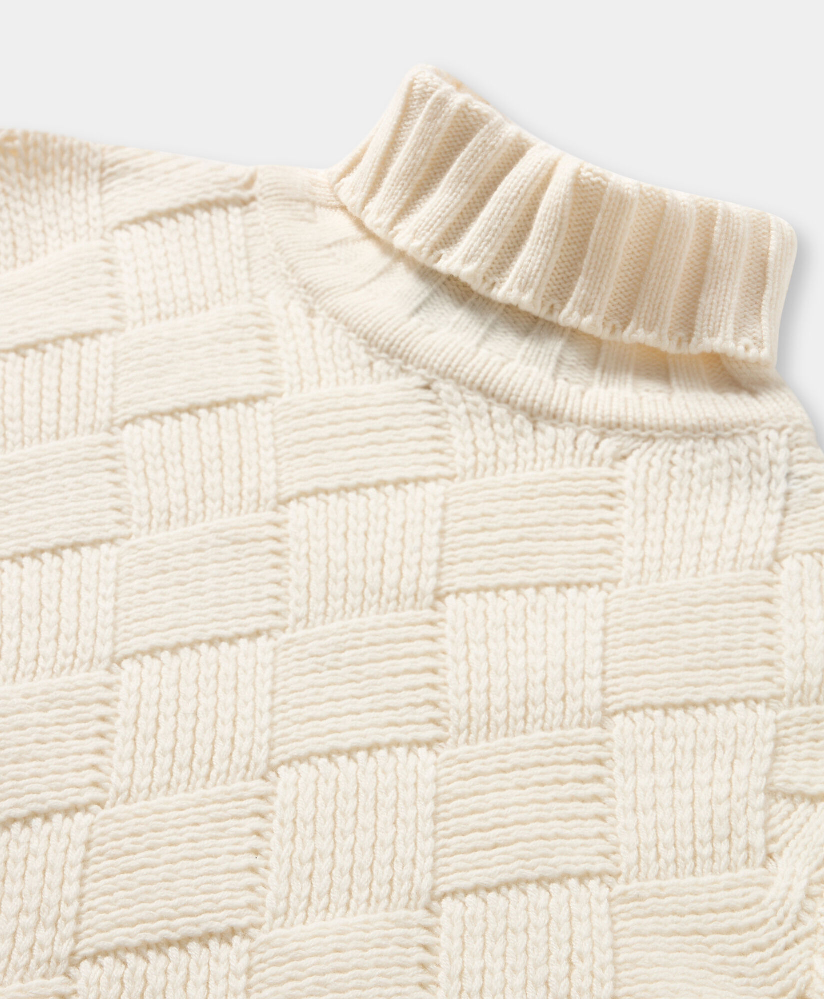 Brooks Brothers Rollkragenpullover aus Lammwolle Weiß KNTRT021WOPWO004WHITP001