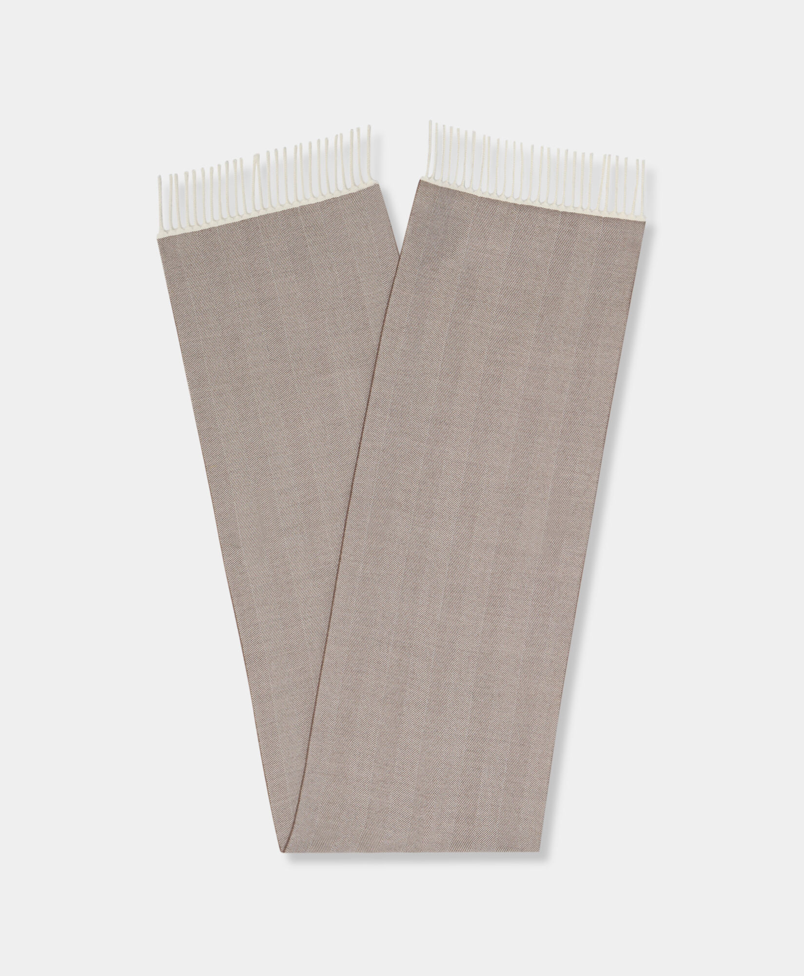 Brooks Brothers Chevron Wool Scarf Brown ACSCF017WOPWO001BRWNF001