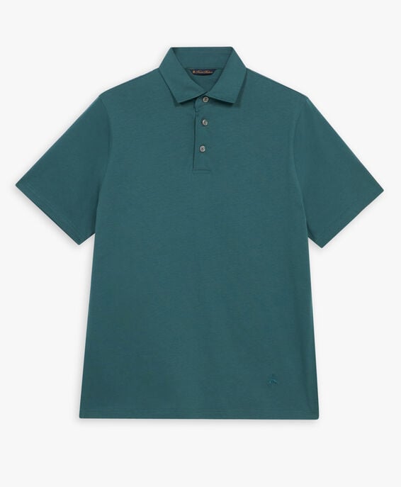 Brooks Brothers Green Cotton Polo Shirt Verde JEPOL001COPCO001GREEP002