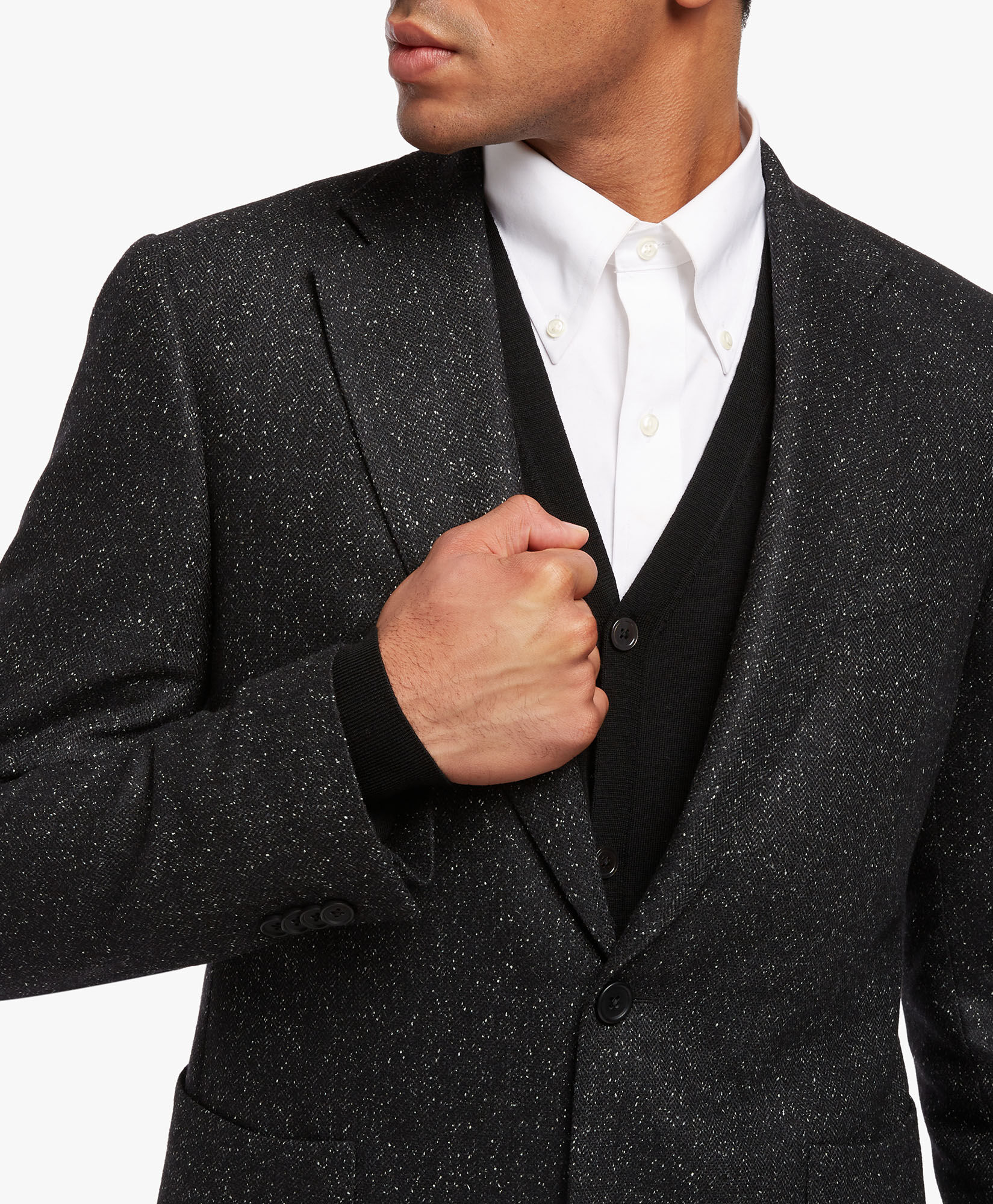 Mens black wool sport coat store