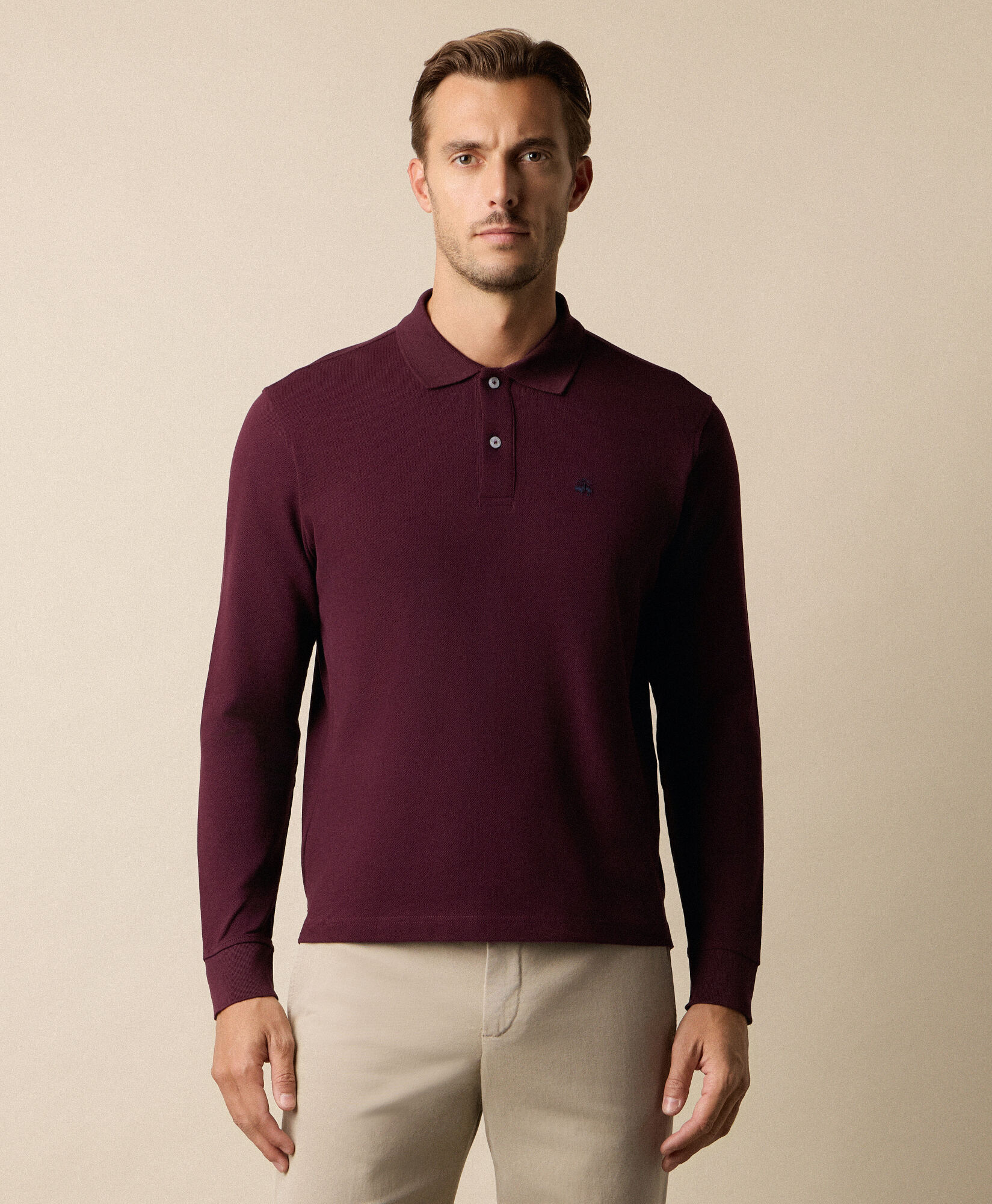 Brooks Brothers Piqué Cotton Polo Burgundy POJERL10COBEA001BORDP001