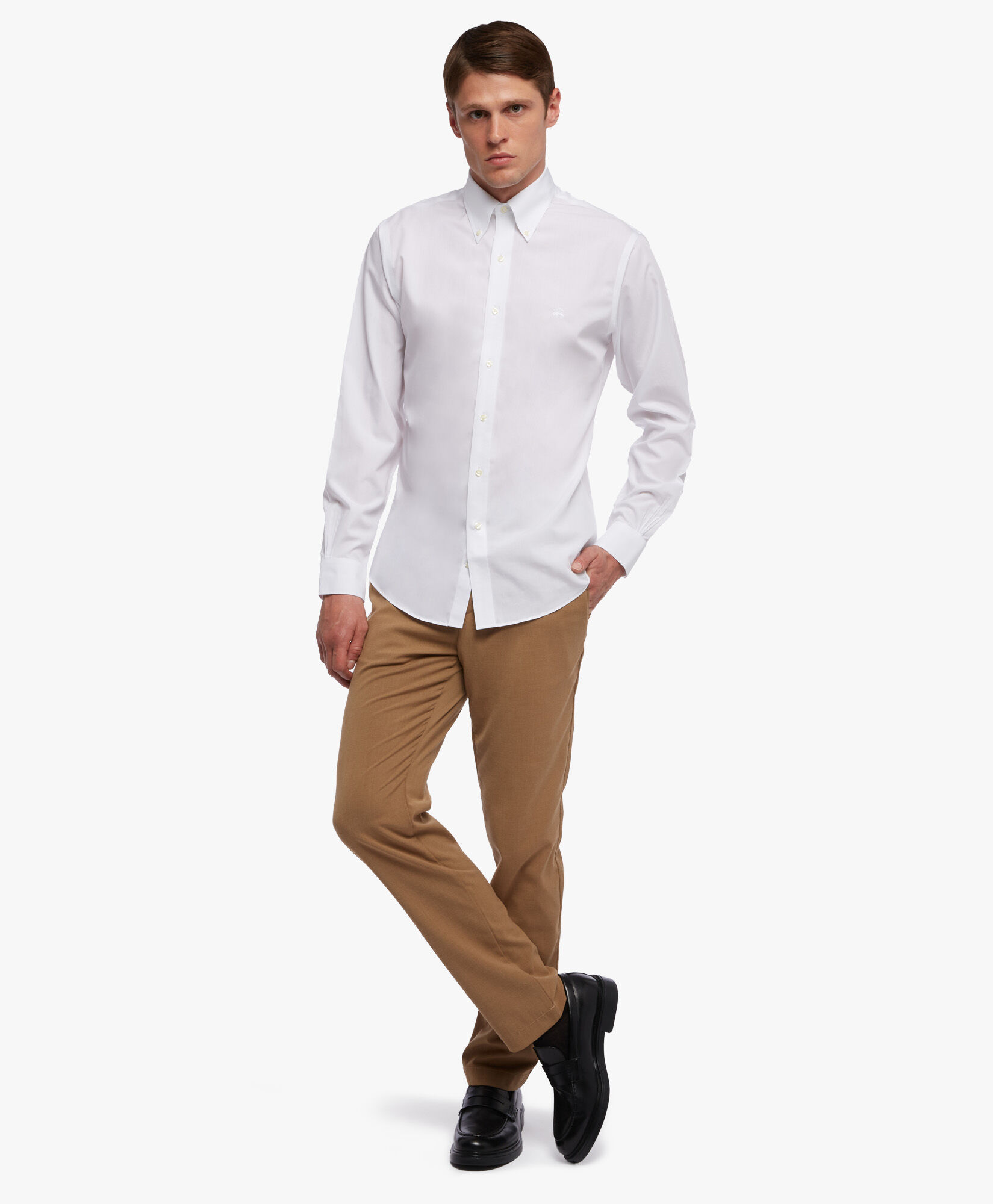 Camisa blanca brooks brothers online