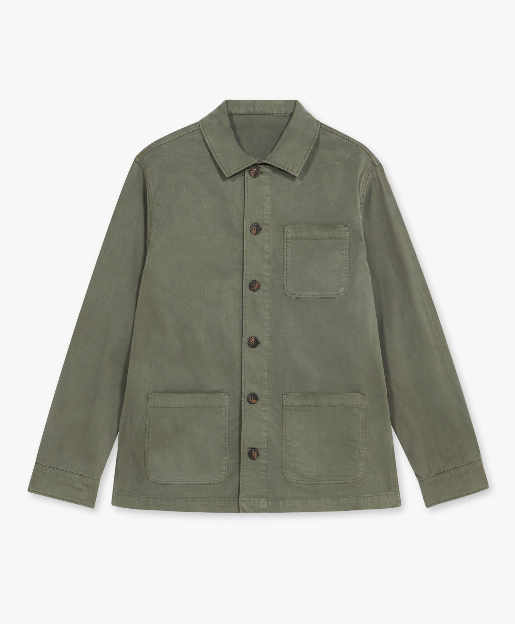 Giacca camicia verde militare uomo top