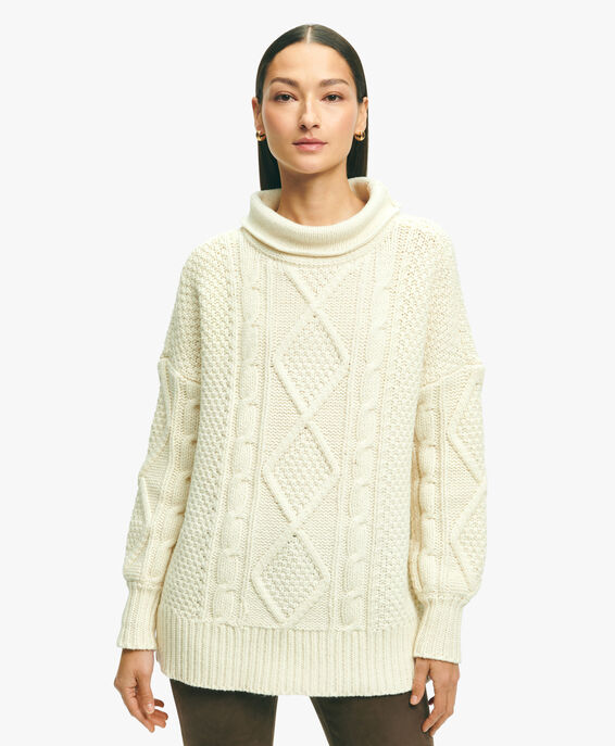 Brooks Brothers Wollpullover in Creme Creme 1000095367US100202497