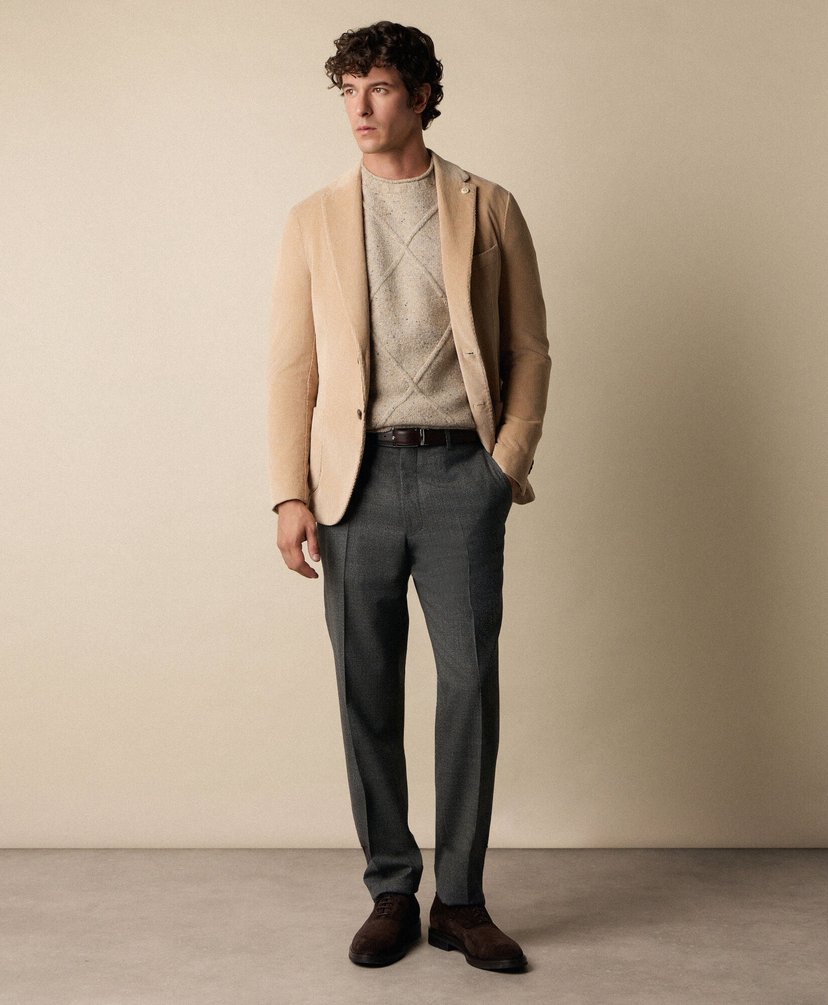 Brooks Brothers Cotton Corduroy Blazer Natural JKREG102COBSP002NATLP001