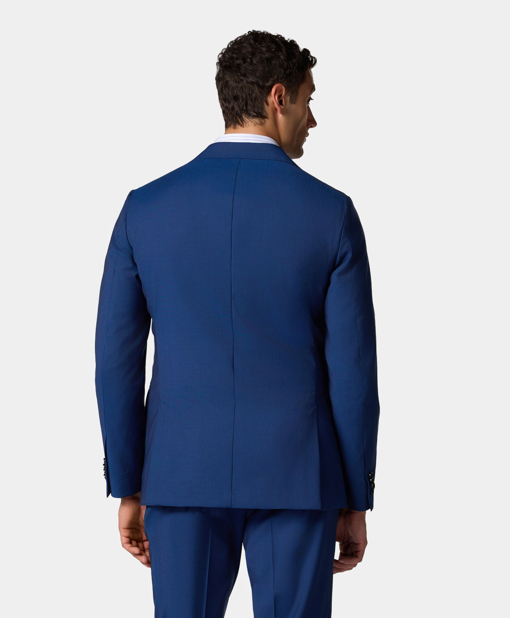 Brooks Brothers Blazer en Laine Vierge Bleu royal JKREG068WVPWV003RBLUP001