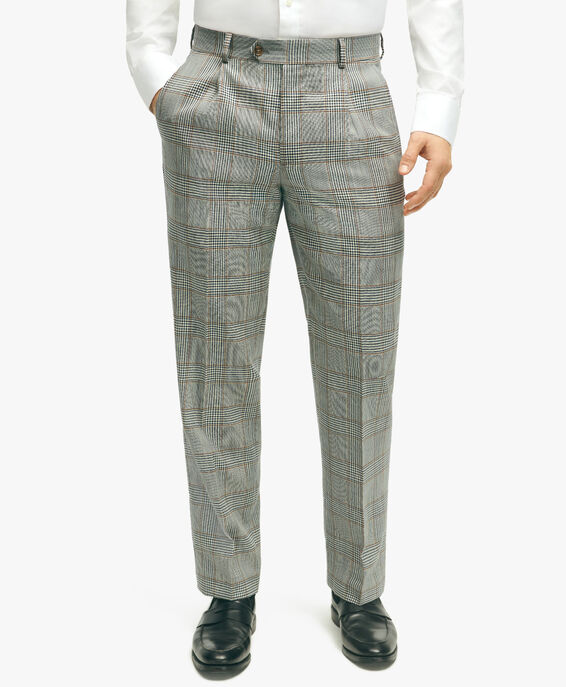 Brooks Brothers Pantalone da completo fit Regent in lana a quadri Multicolore 1000094166US100196829