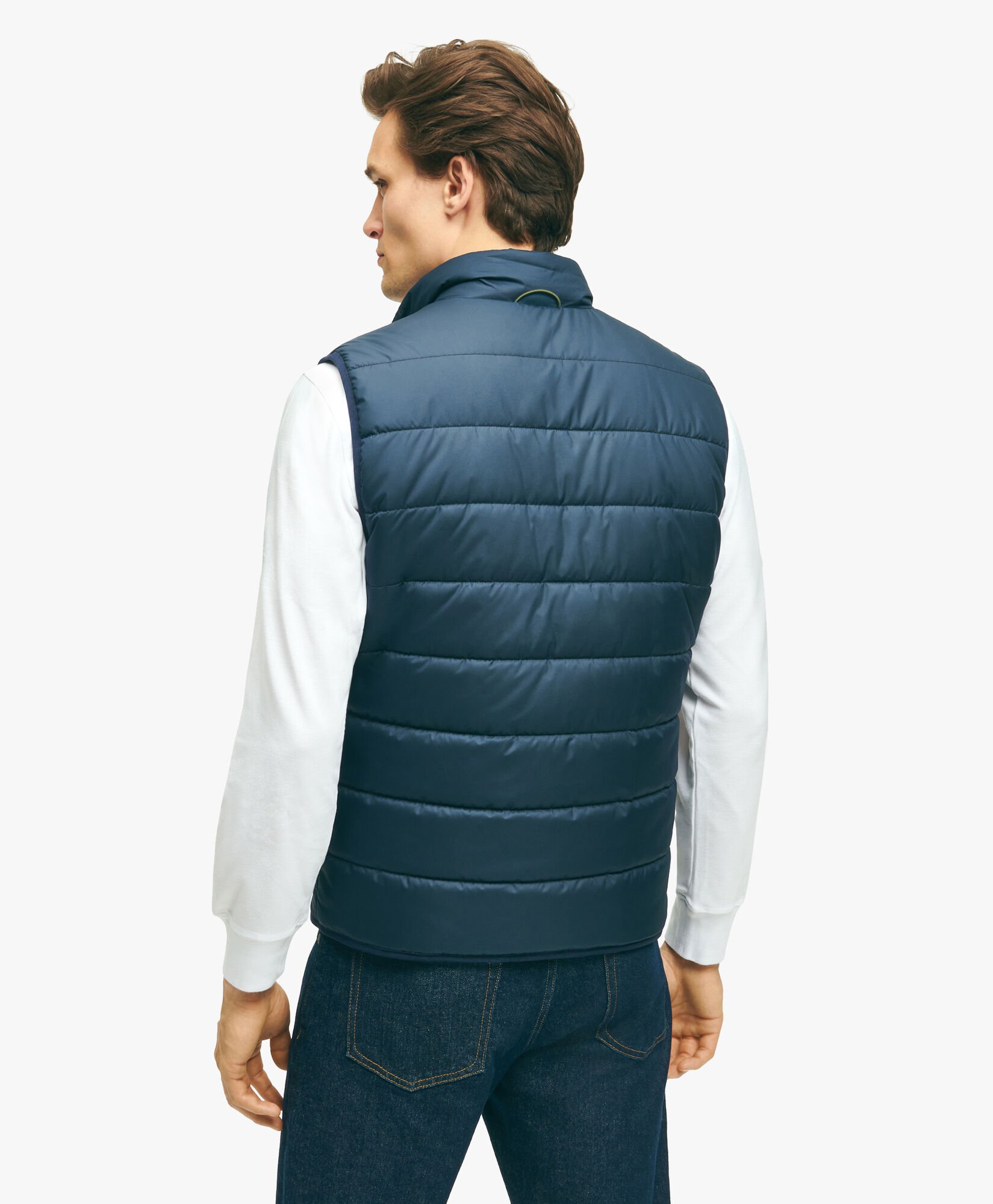 Olive Green Detachable Cotton Jacket in Olive Green for Men Brooks Brothers EU