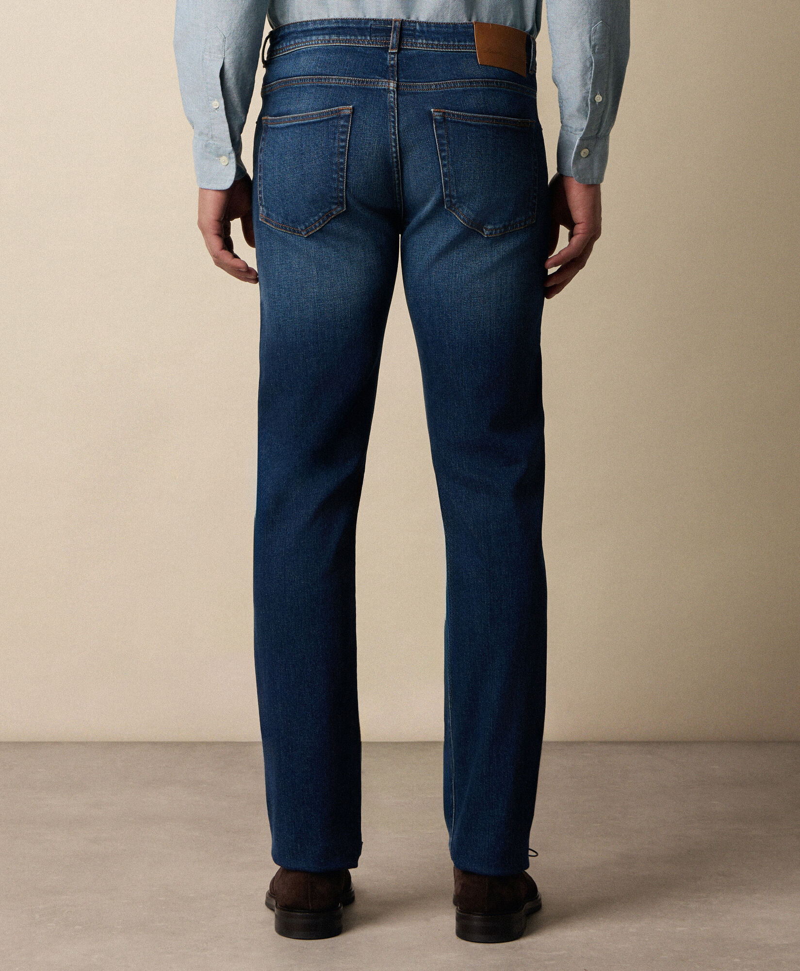 Brooks Brothers 5-Pocket Denim Pants Stone Washed CPFPK039COBSP001RAWP0001