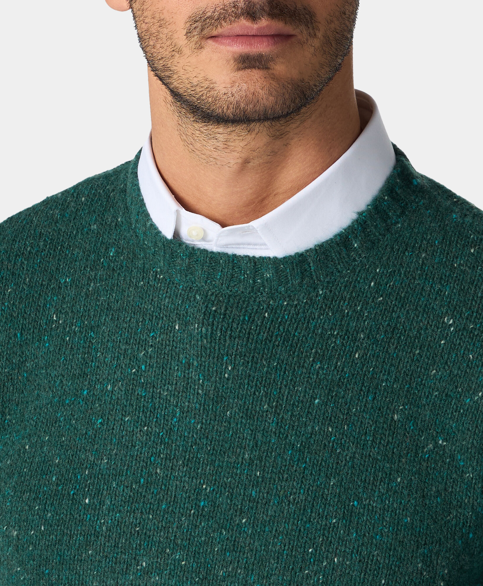 Wills speckled merino crewneck best sale