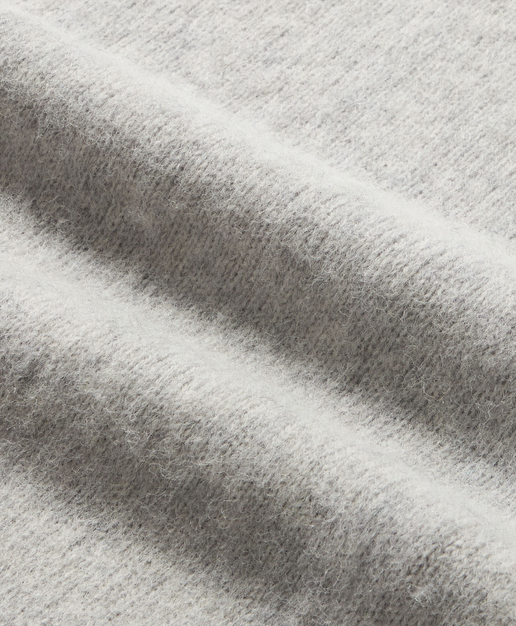 Brooks Brothers Pull Ras du Cou en Laine Shetland Gris Clair KNCRN064WOPWO005LTGRP001