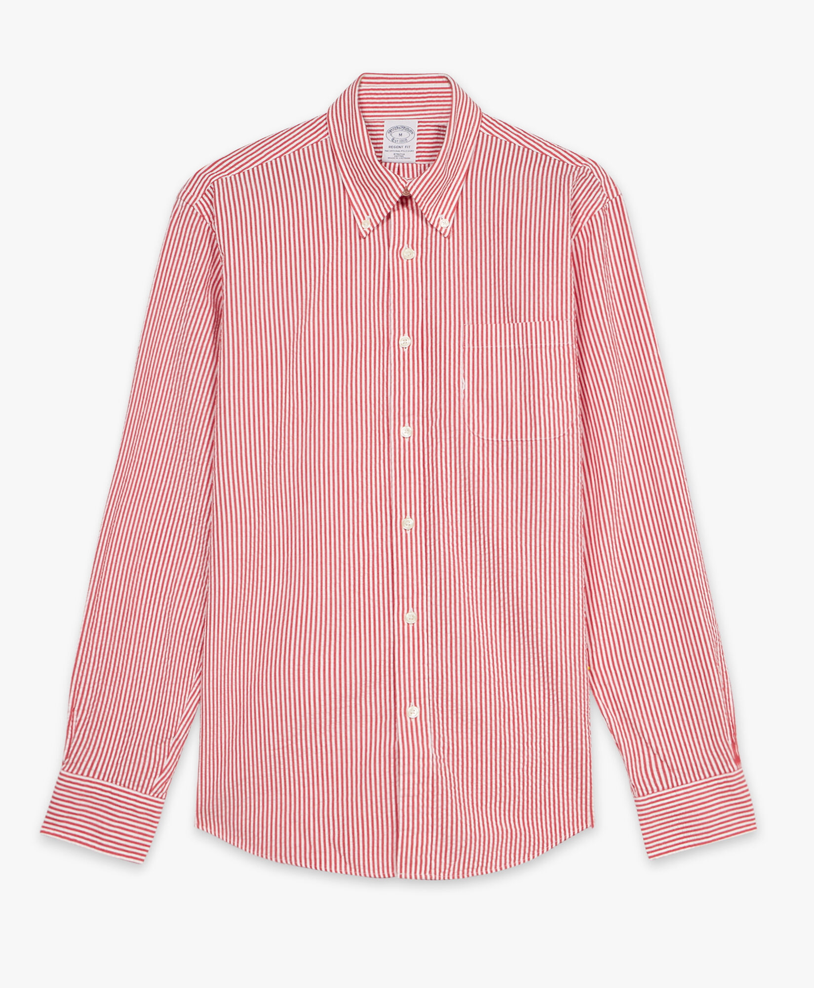Regent Regular-fit Sport Shirt, Seersucker Stretch, Button