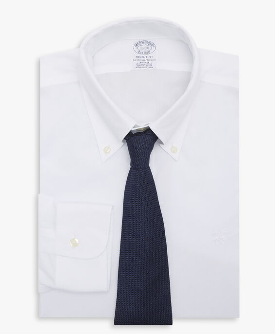 Brooks Brothers Weißes Regular-Fit Non-Iron Hemd aus Baumwolle mit Button-Down-Kragen Weiß 1000096959US100204093