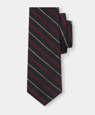 Brooks Brothers Regimental Silk Tie Navy ACNEK122SEPSE001NAVYF001