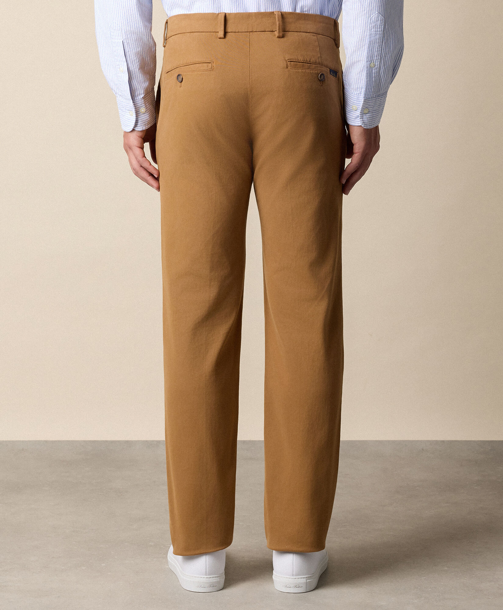 Brooks Brothers Regular Fit Soft Twill Kirman Chino Rust CPCHI061COBSP002RUSTP001