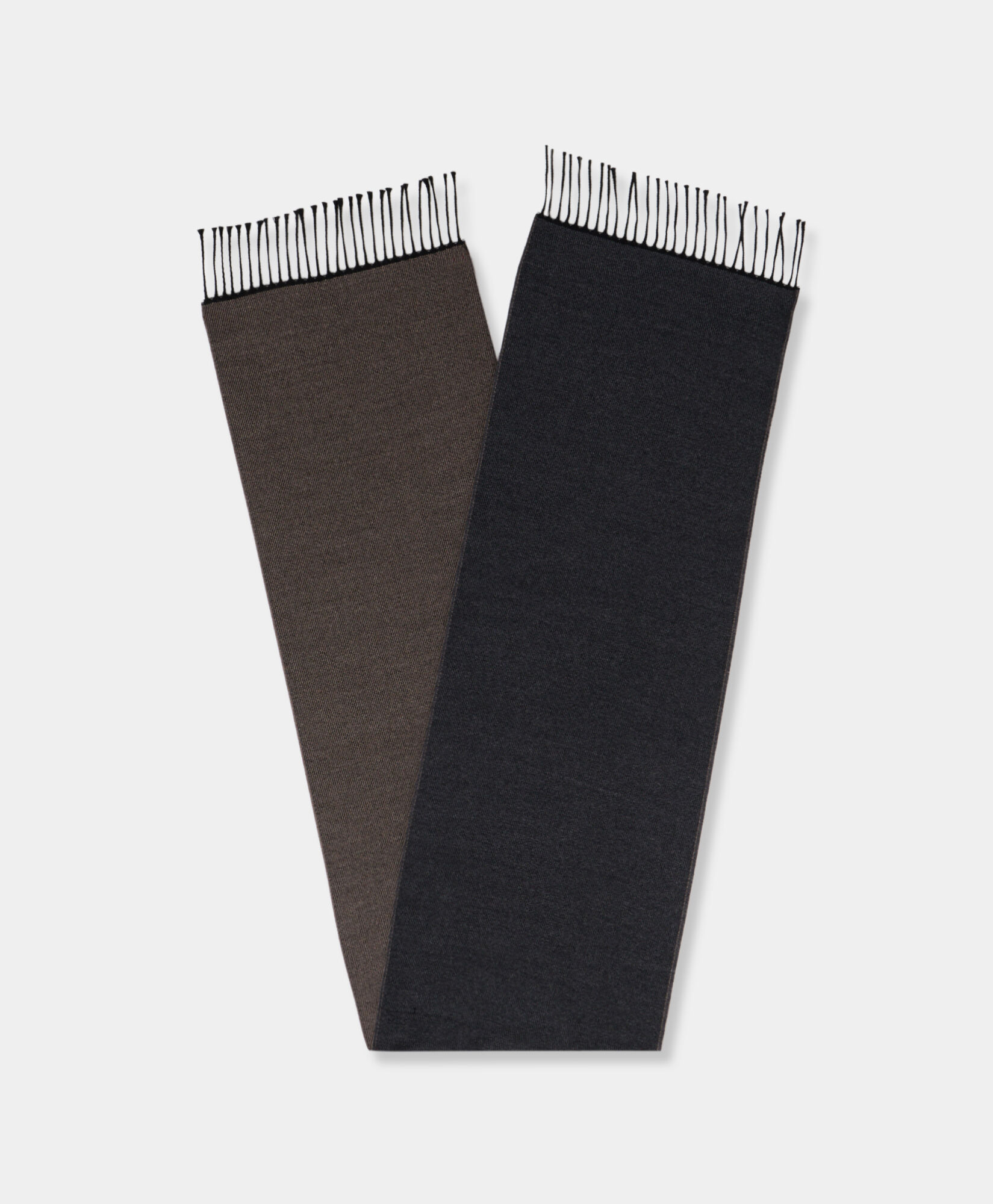 Brooks Brothers Double-Faced Wool Scarf Grey ACSCF019WOPWO001GRBGP001