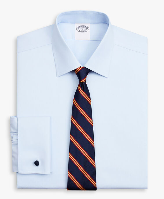 Brooks Brothers Hellblaues Regular-Fit Non-Iron Pinpoint-Oxford-Anzughemd aus Supima-Stretch-Baumwolle mit Ainsley-Kragen Hellblau 1000096430US100201320