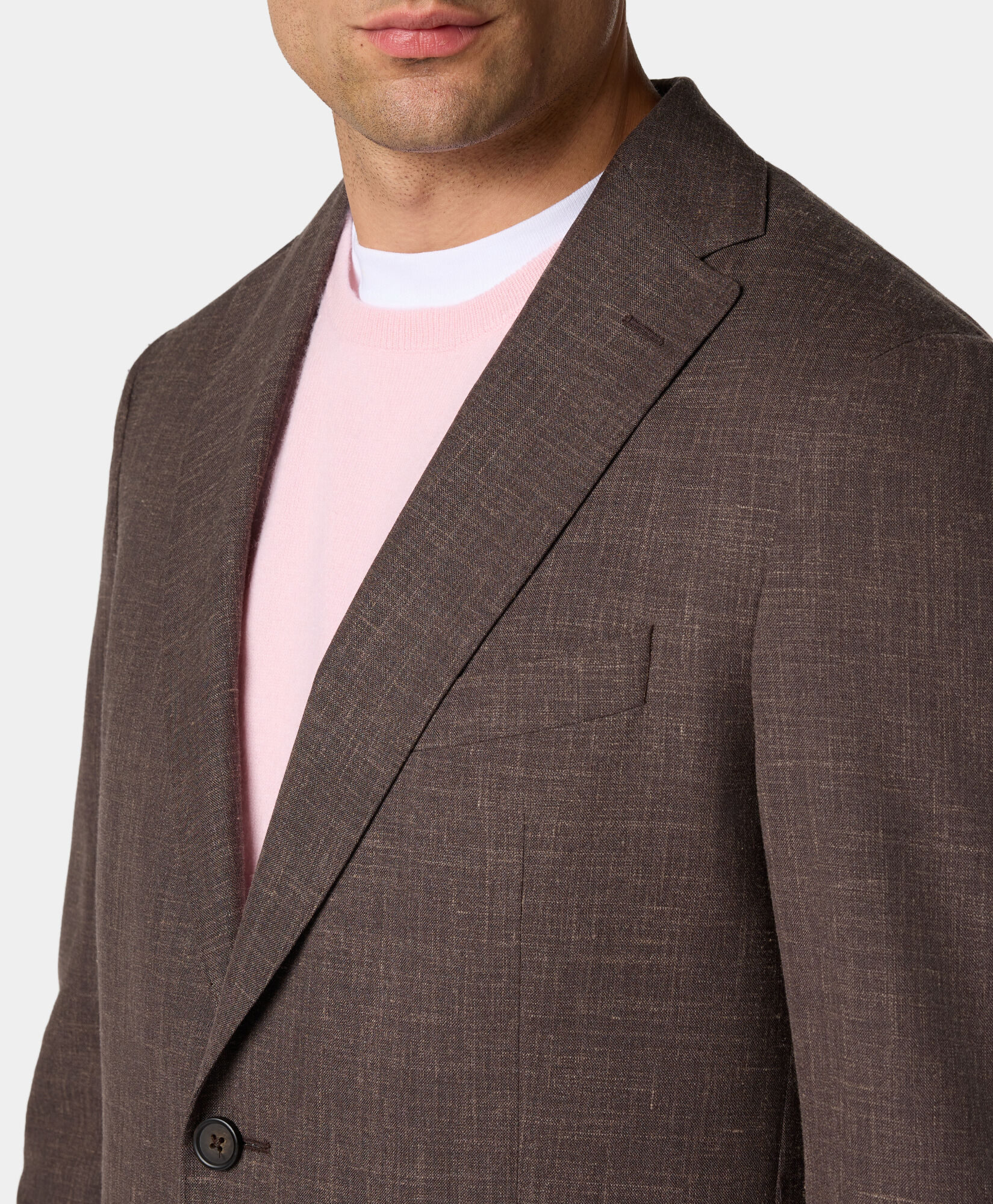 Brooks Brothers Summertime Wool-Silk-Linen Blend Suit Brown STREG038WVBLI004BRWNP001