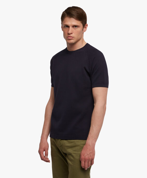 Brooks Brothers Maglia navy in cotone Navy KNCRN010COPCO001NAVYP001