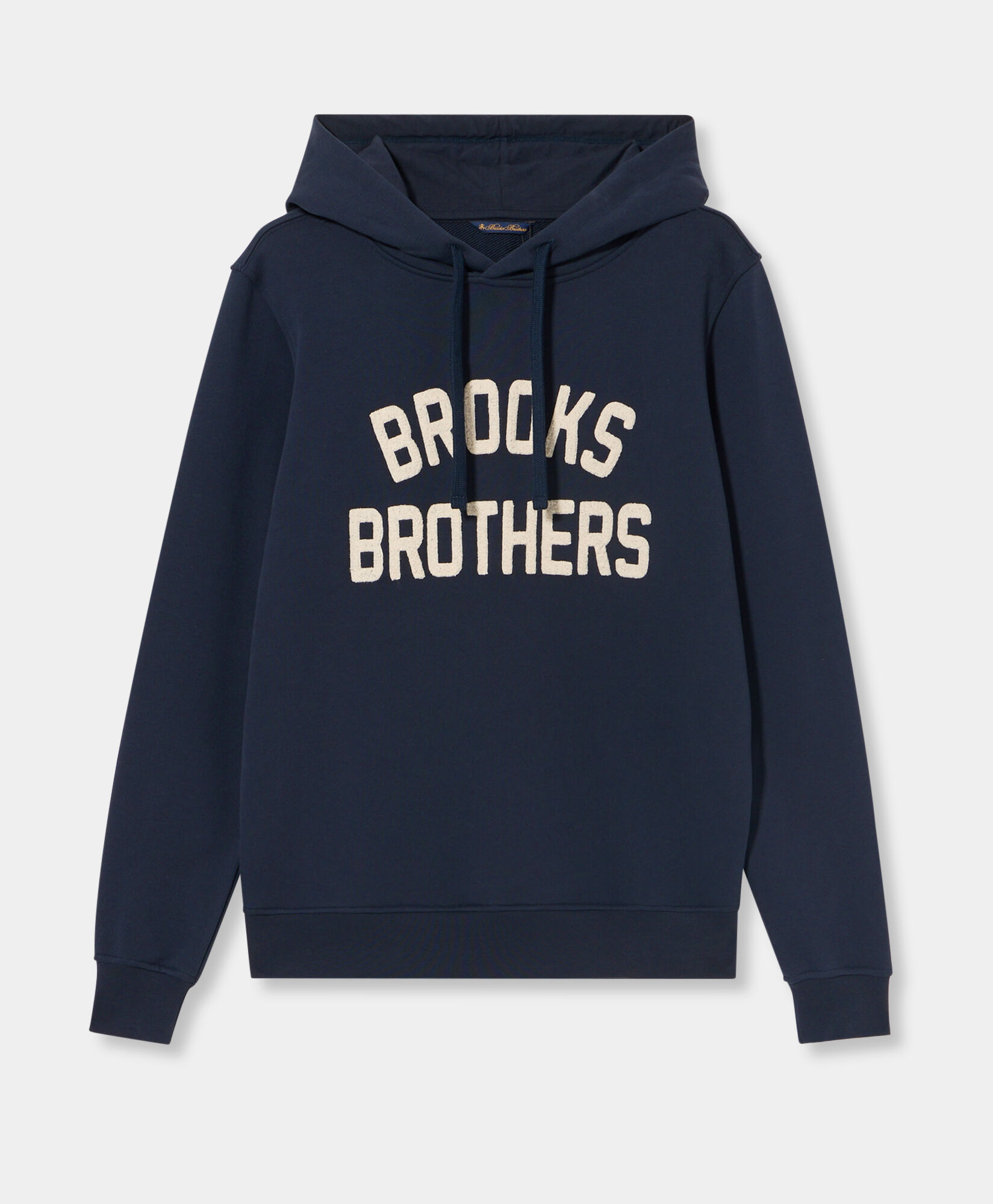 Brooks Brothers Sweat avec Capuche et Logo Brodé Bleu Marine SWHOD002COPCO001NAVYP001