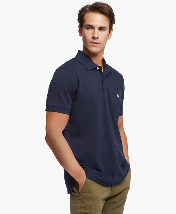 Brooks Brothers Slim-fit Short Sleeves Pique Polo Shirt Navy 1000005098US100008027