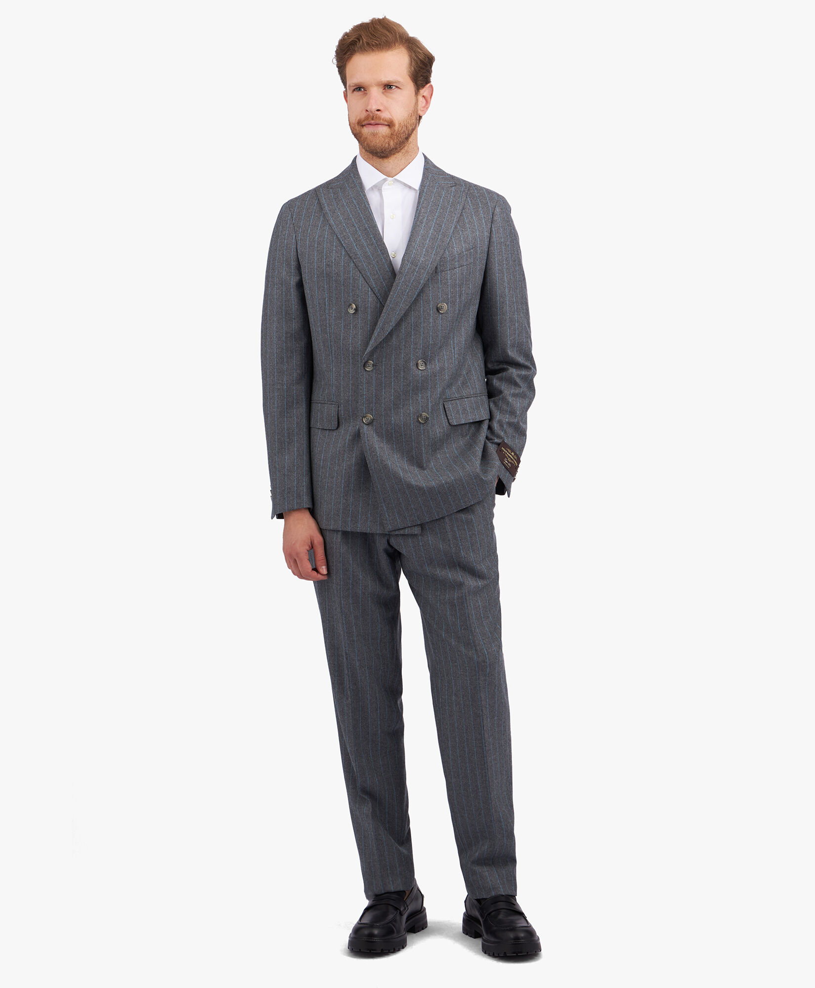 Abito grigio chiaro in lana vergine in Grigio chiaro da Uomo Brooks Brothers EU