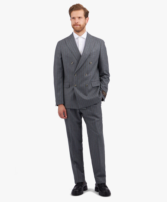 Brooks Brothers Light Grey Virgin Wool Suit Light Grey STDBR001WOPWO003LTGRF001