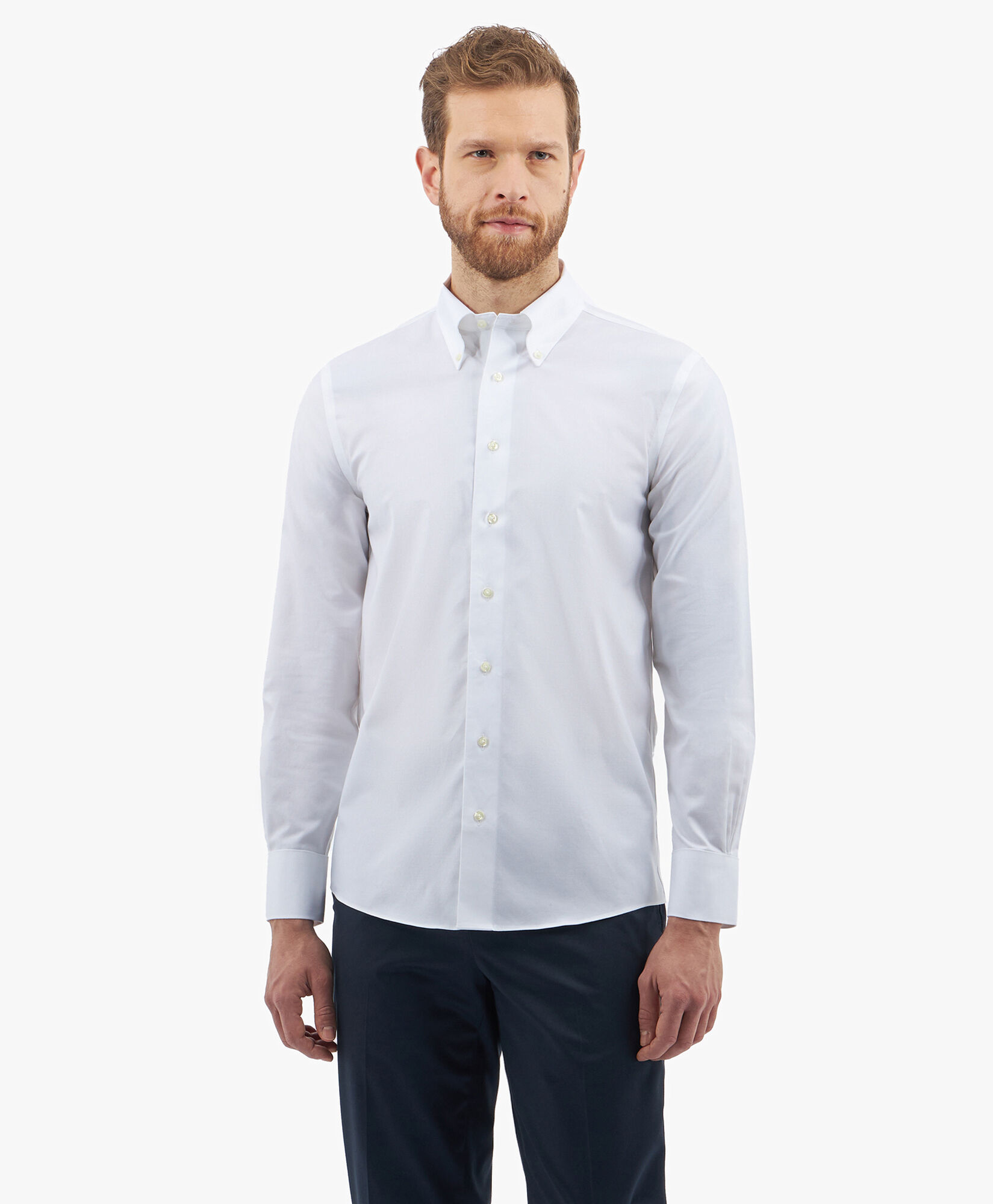 Camisa blanca brooks brothers online
