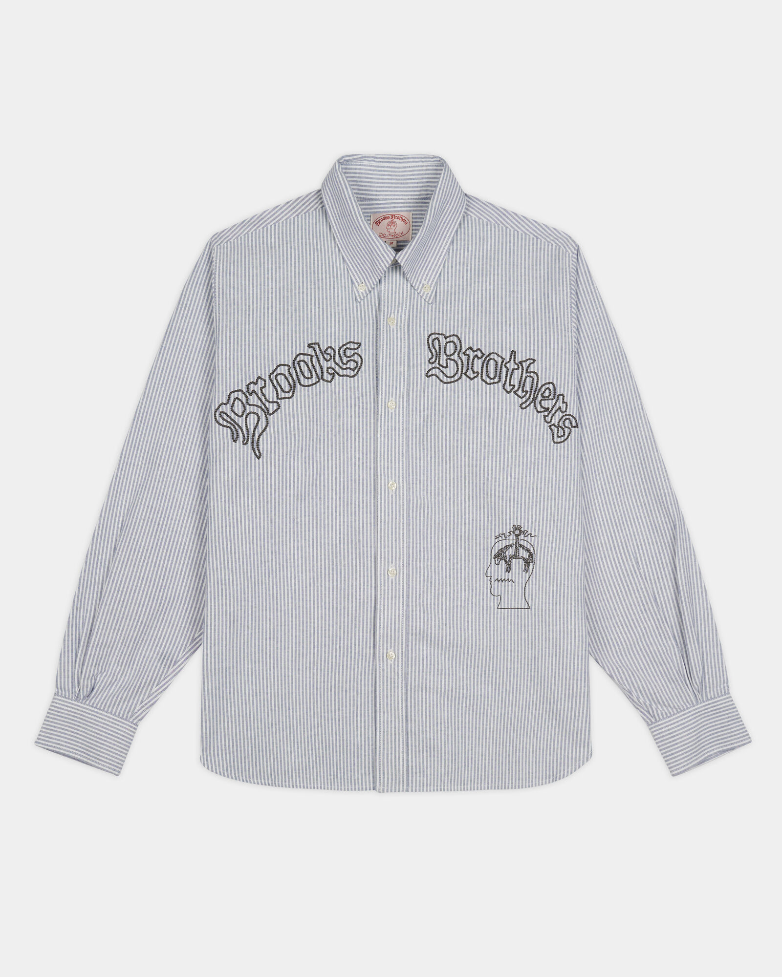 Brooks Brothers Brain Dead x Brooks Brothers California Embroidered Oxford Shirt Blue BDS24T24004190BL01