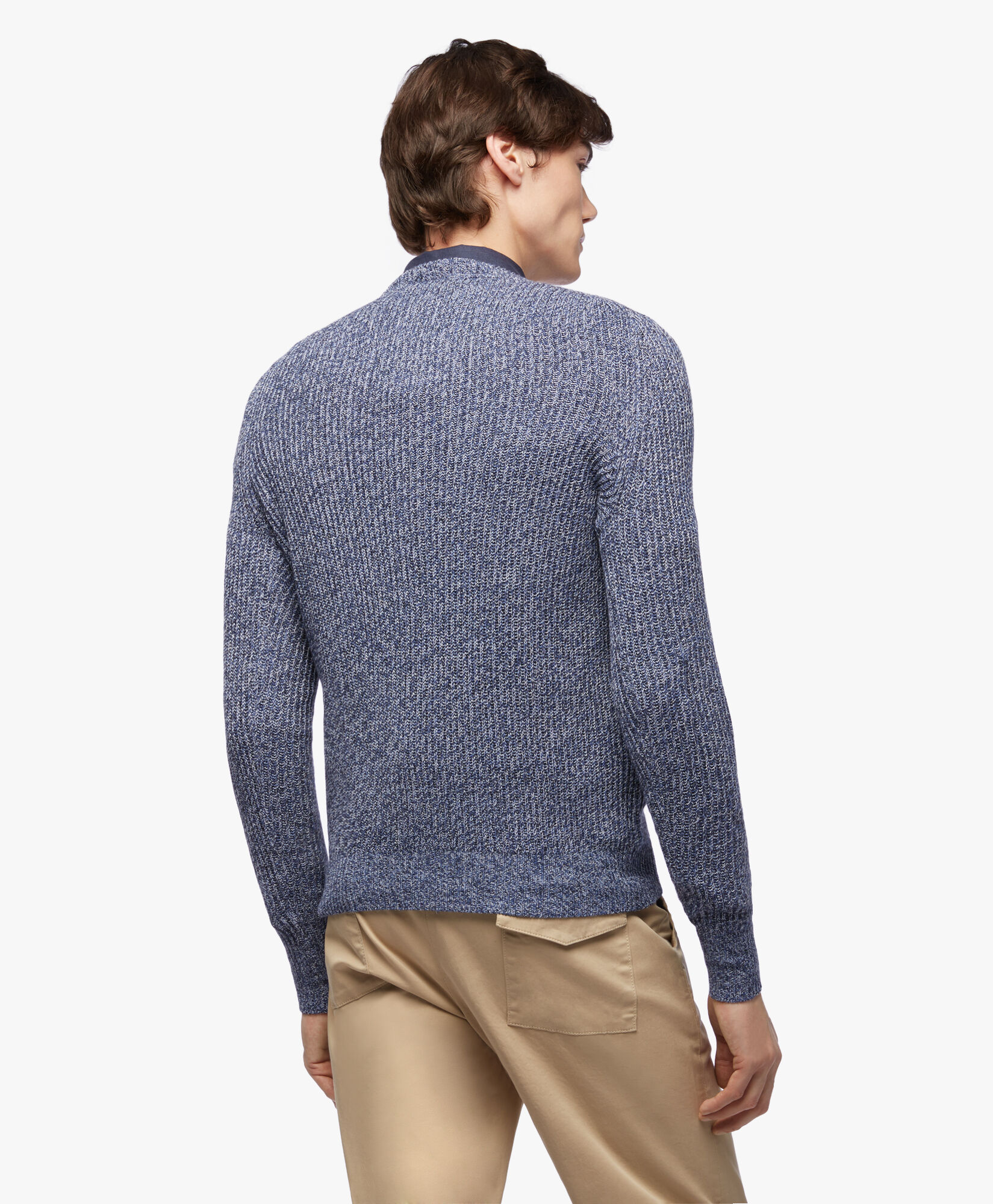 Cotton and Cashmere Sweater in Blue for Men Brooks Brothers UK