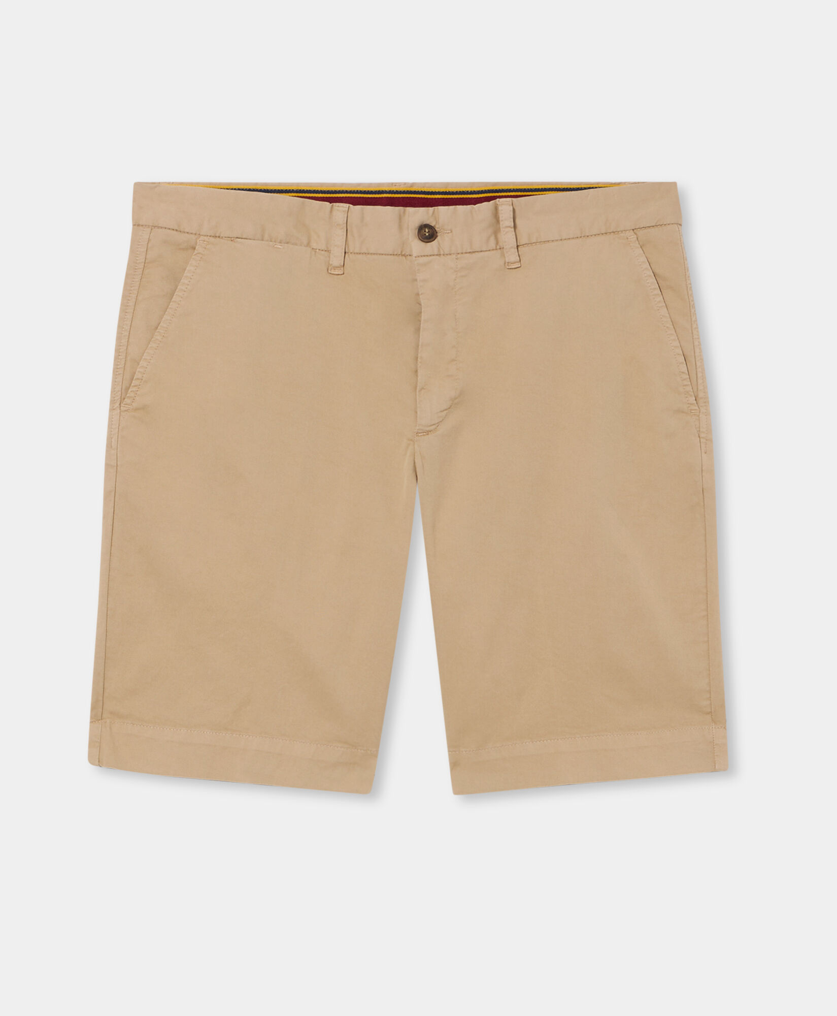 Brooks Brothers Stretch Cotton Gabardine Bermuda Shorts Sand CPBER007COBSP002SANDP002