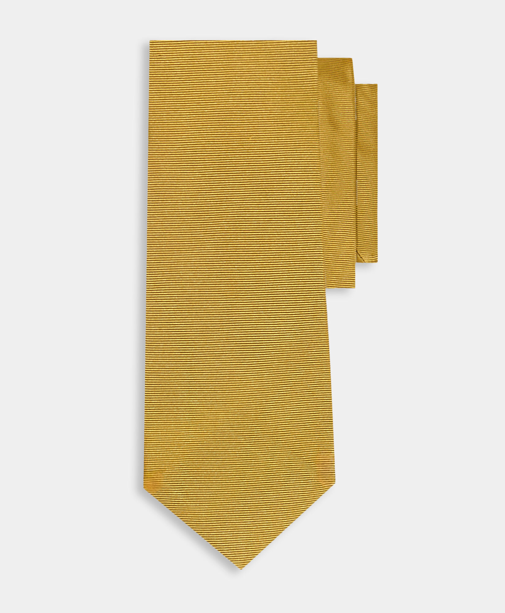 Brooks Brothers Plain Silk Tie Yellow ACNEK141SEPSE001YELLP001