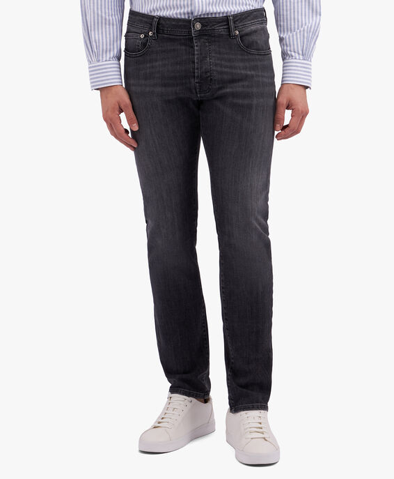 Brooks Brothers Jeans grigio medio in cotone elasticizzato Grigio medio CPFPK017COBSP002MDGRP001