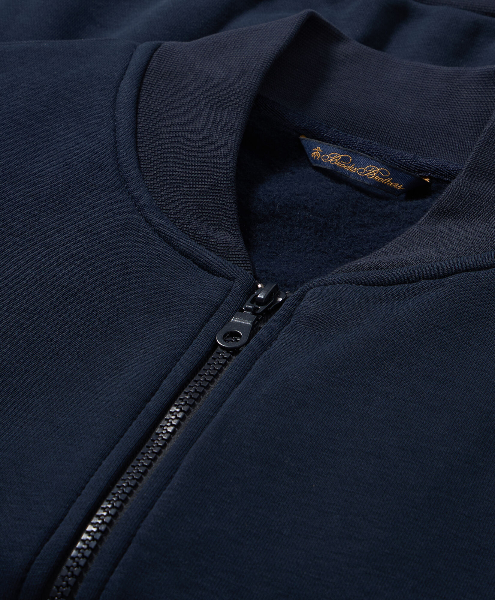 Cotton Zip Up Sweater in Navy for Men Brooks Brothers EU