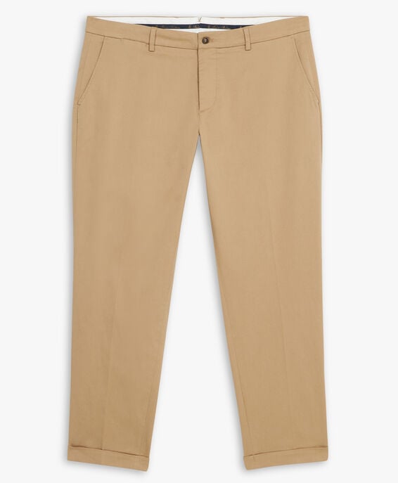 Brooks Brothers Khaki Relaxed Fit Double Twisted Cotton Chinos Khaki CPCHI038COBSP002KHAKP001