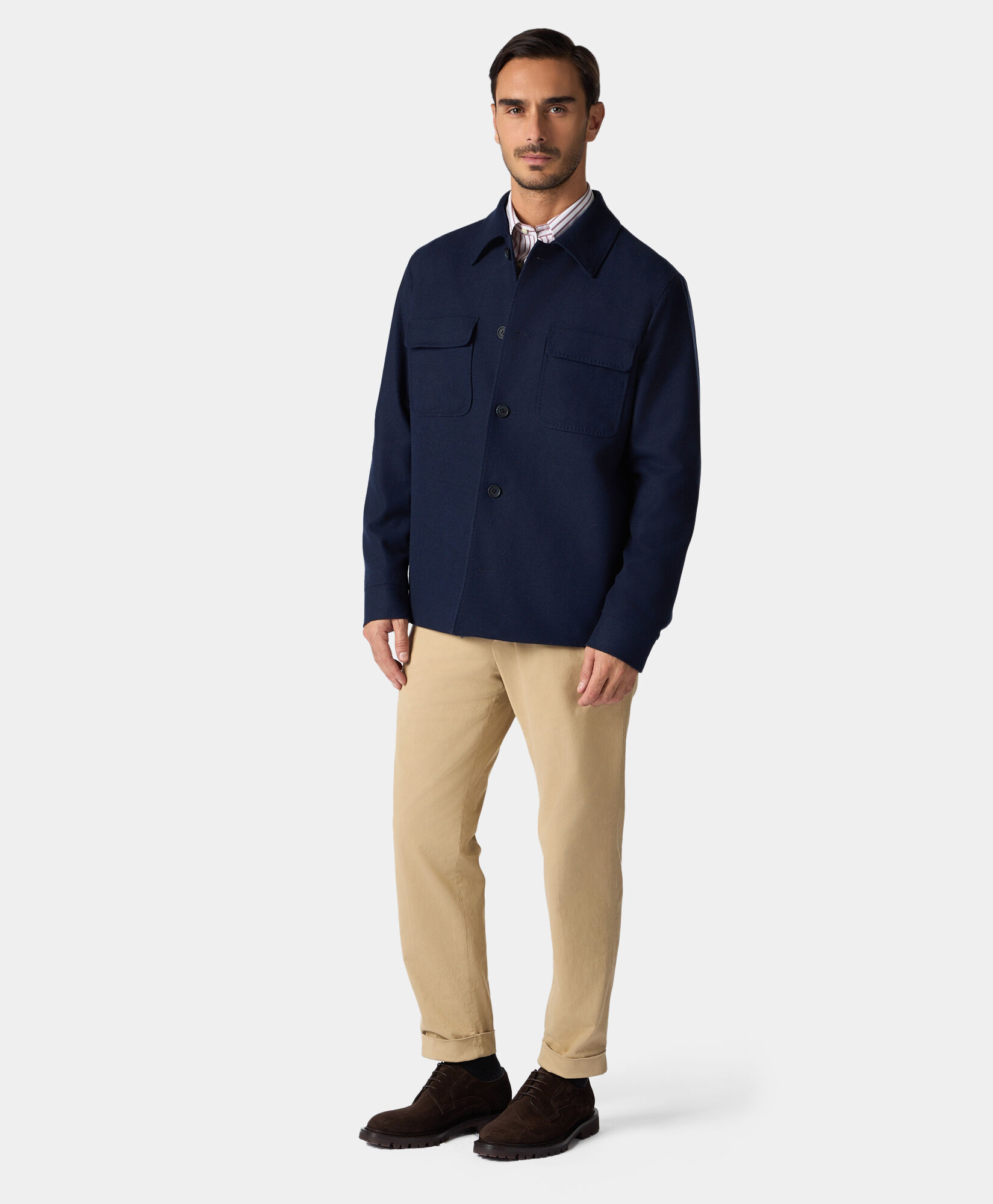 Brooks Brothers Relaxed Fit Cotton Chinos Beige CPCHI043COBSP002BEIGP001