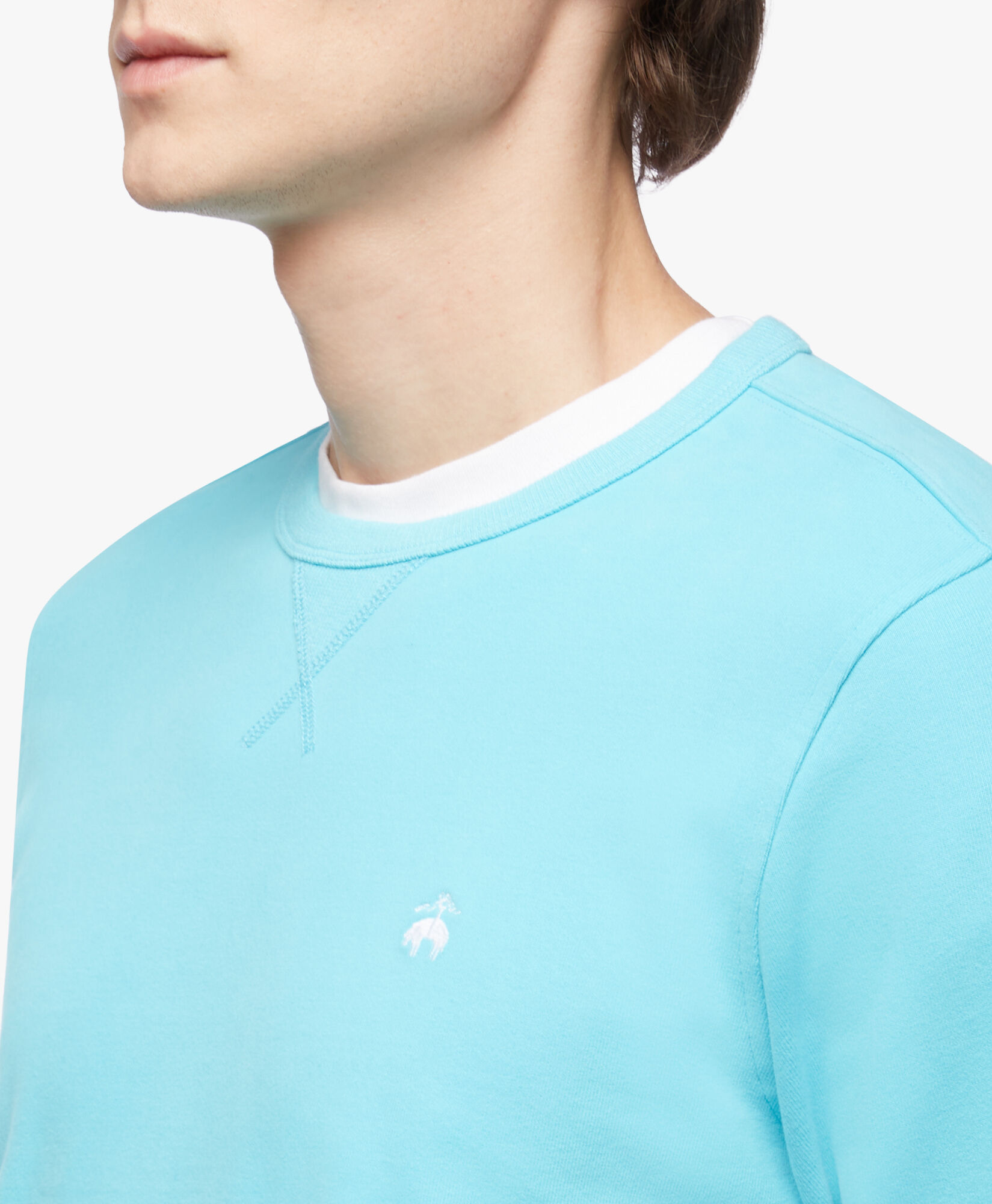 Turquoise blue sweatshirt sales