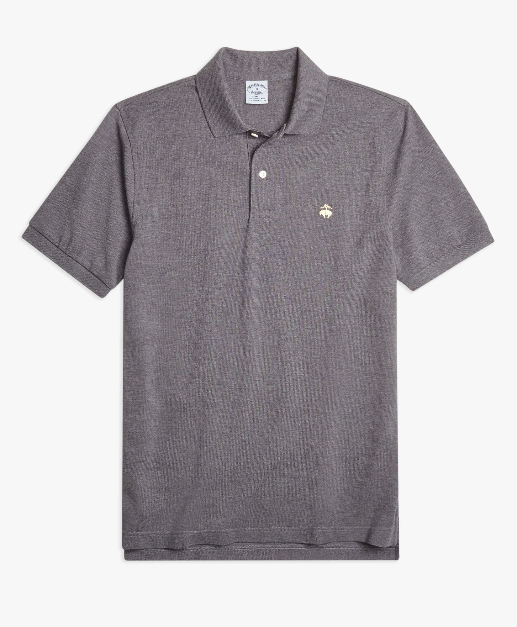 Brooks Brothers Golden Fleece Supima Cotton Polo Charcoal 1000085167US100174368