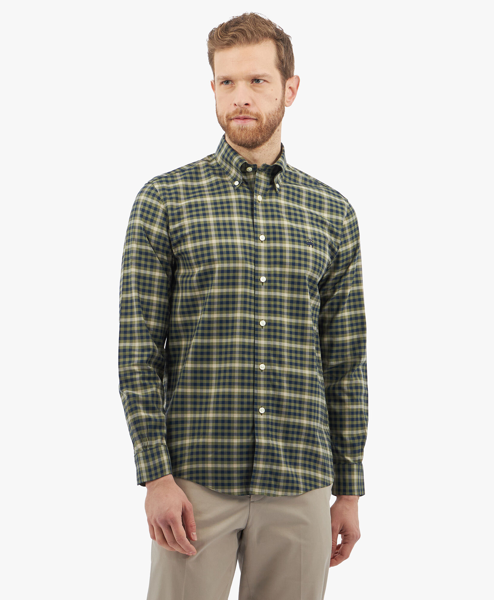 Camicia verde scuro on sale